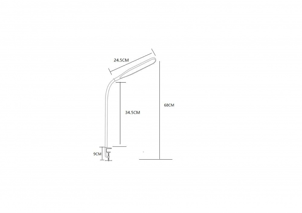 Настольная лампа Luna 10 Вт черный LML-L24CCT-S