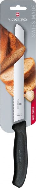 Ніж кухонний SwissClassic Bread and Pastry 21 см Чорний 6.8633.21B Victorinox