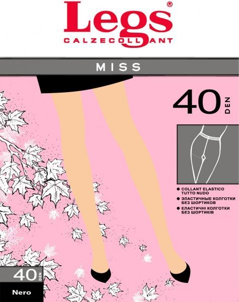 Колготки женские Legs Miss 111 р. 3 черный 