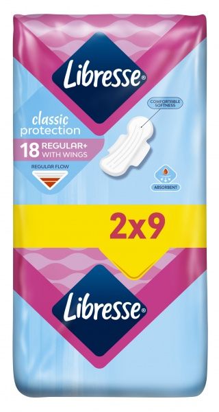 Прокладки гігієнічні Libresse Classic protection regular 18 шт.