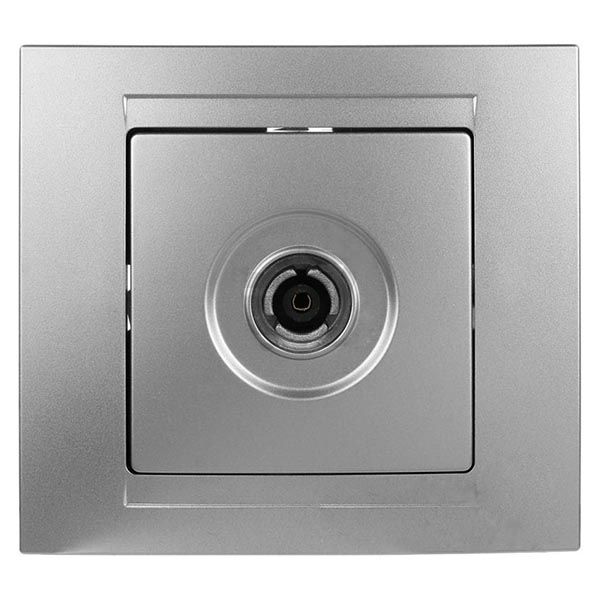 Розетка TV Gunsan Moderna срібний MD 29 15 123