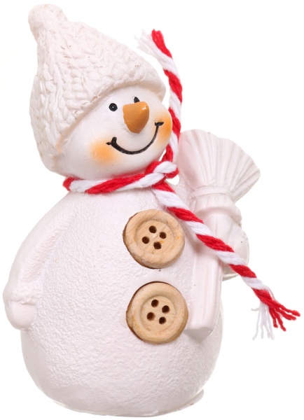 Декоративна фігура у формі сніговика APF471140 7,5 см 