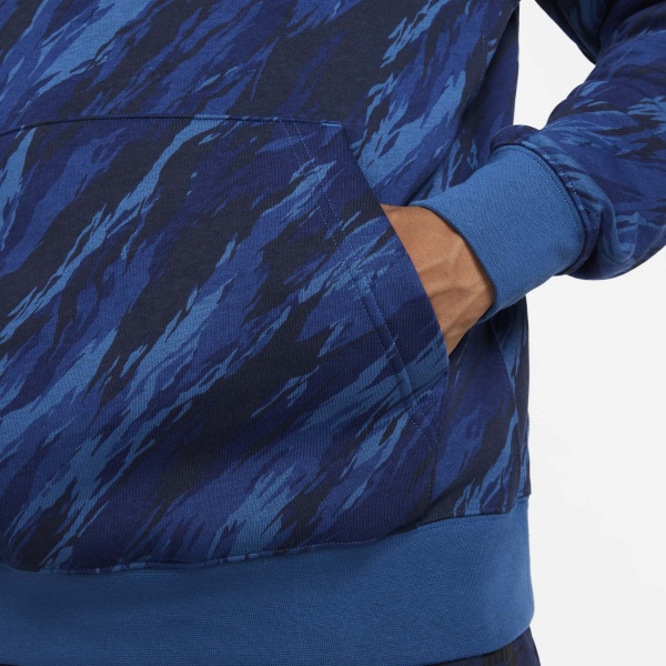 Джемпер Nike M NSW SPE+ PO BB HOODIE AOP 1 DD5126-476 р. L синий