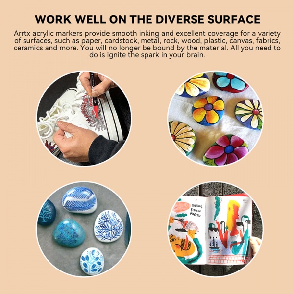 Набо маркеров акриловых Arrtx AACM-03-32 32 цвета LC302802 
