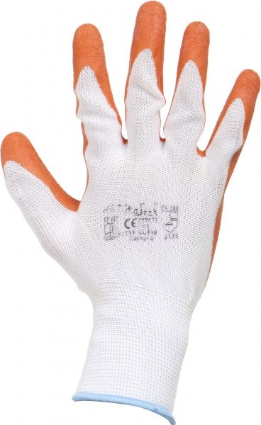 Рукавички ArtMaster з покриттям латекс XL (10) RWnyl Orange