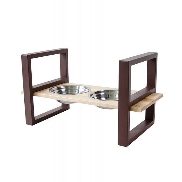 Миска подвійна 10 центів для Джека №1 L/XL 1х1250 мл коричневий