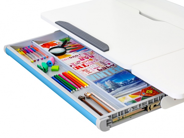 Детский стол ErgoKids TH-310 Lite Blue белый / голубой