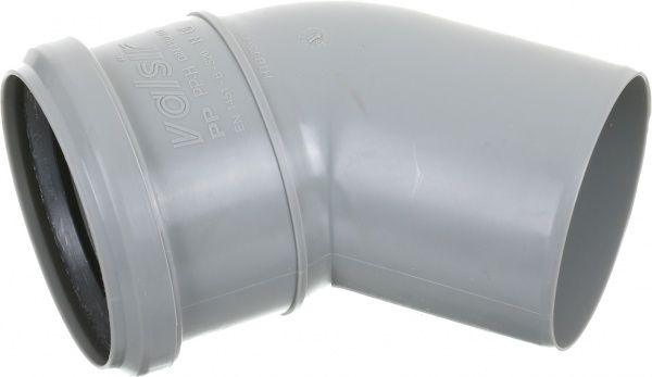 Коліно труби Valsir O75 HTB 45°