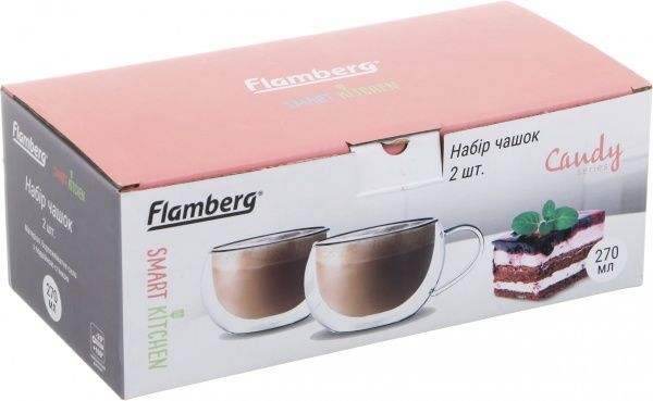 Набор чашек 270 мл 2 шт. Flamberg Smart Kitchen