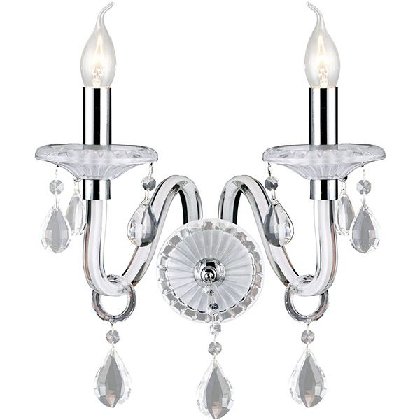 Бра Victoria Lighting 2x40 Вт E14 белый Arumi/AP2 