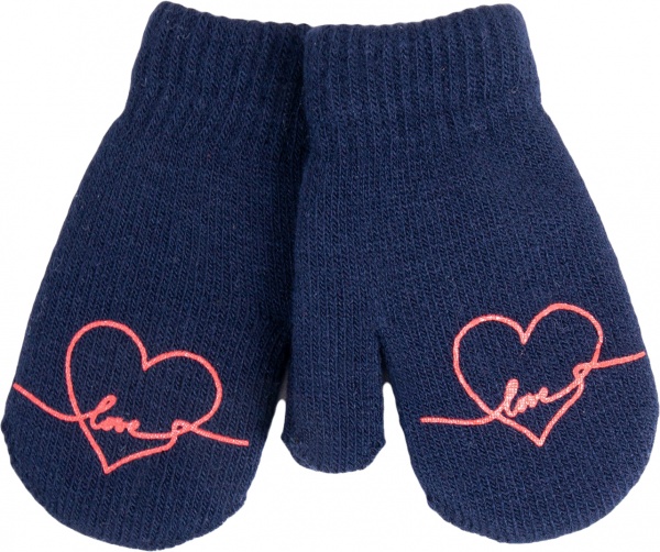 Варежки YO! р.16 синий 