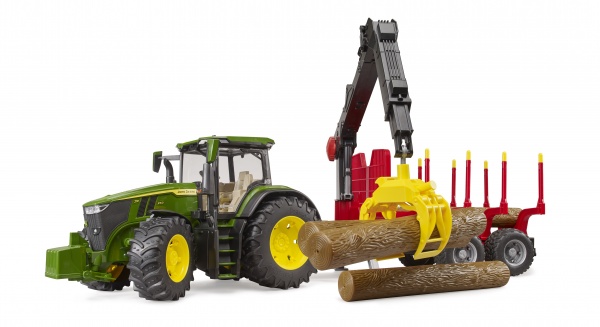 Трактор Bruder John Deere з причепом та маніпулятором 1:16 03154