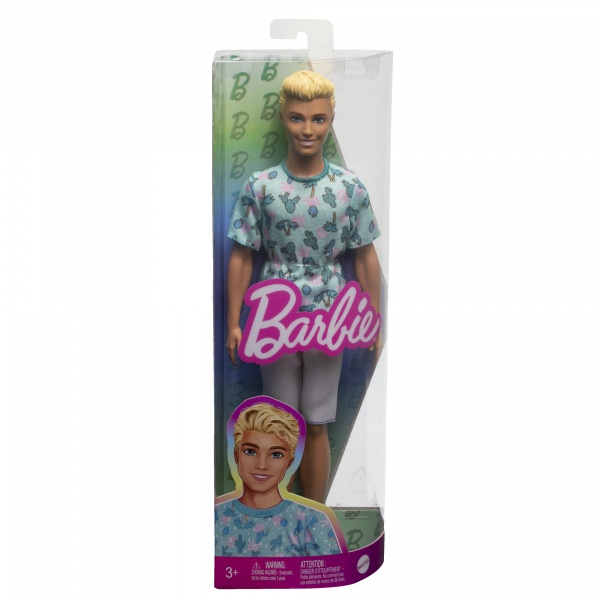 Лялька Barbie Кен Модник у футболці з кактусами Barbie HJT10