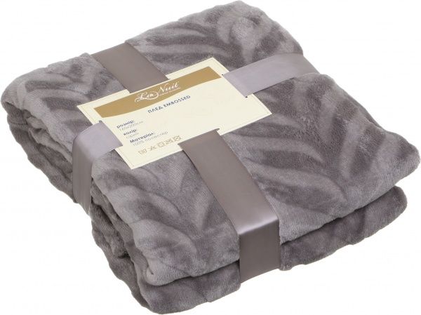 Плед Embossed 160x200 см сірий La Nuit 