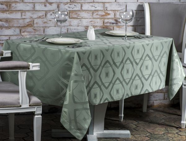 Скатерть Diana водоотталкивающая оливковая 150x180 см ITA Dream 
