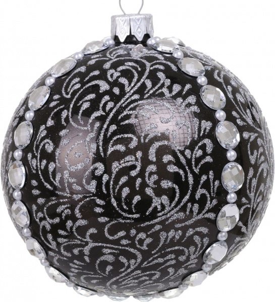 Шар новогодний Элит d 100 мм в ассортименте