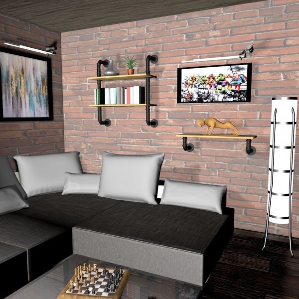 Полиця DC Стен-2 500x200 мм дуб артісан 