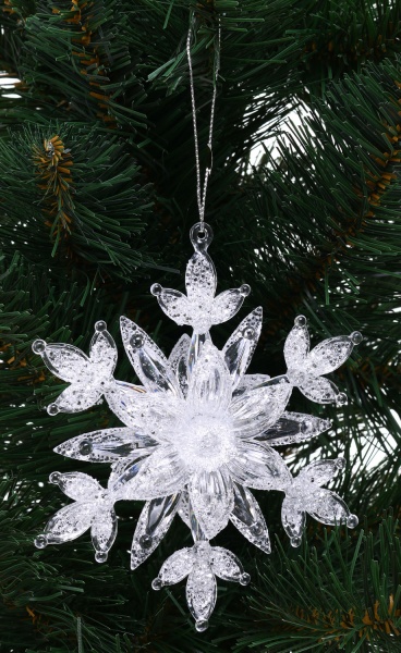 Підвіска декорована P.&C. Creative Сніжинка кришталева 13 см в асортименті F21540223/224