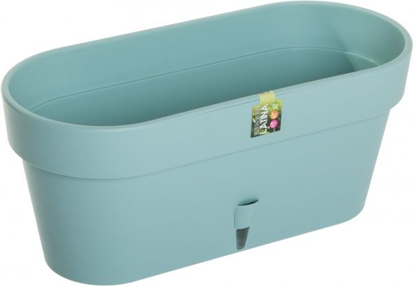 Горщик пластиковий Santino Latina овальний 6,7л зелений 