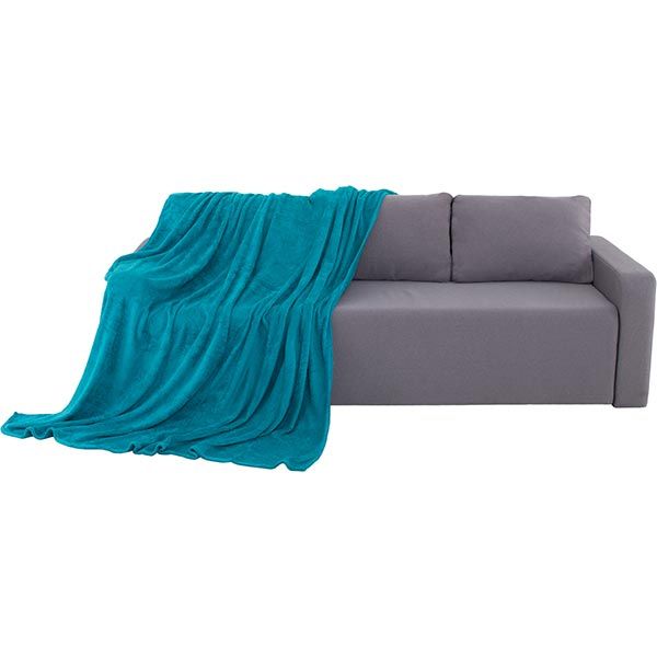 Плед мікрофібра Underprice аква 200x220 см 51918119