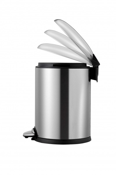 Ведро с педалью Eko LUNA 8 л хром