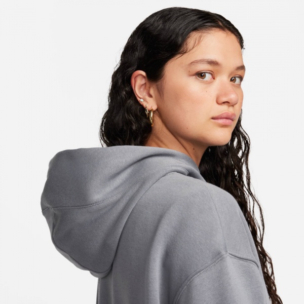 Джемпер Nike W NSW FLC OS PO HDY SWSH FN7698-084 р.S сірий