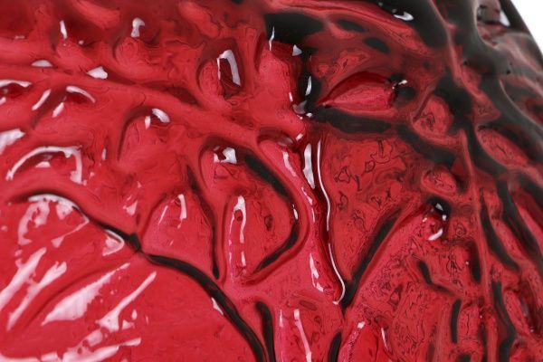 Ваза стеклянная красная Jungla 44 см San Miguel