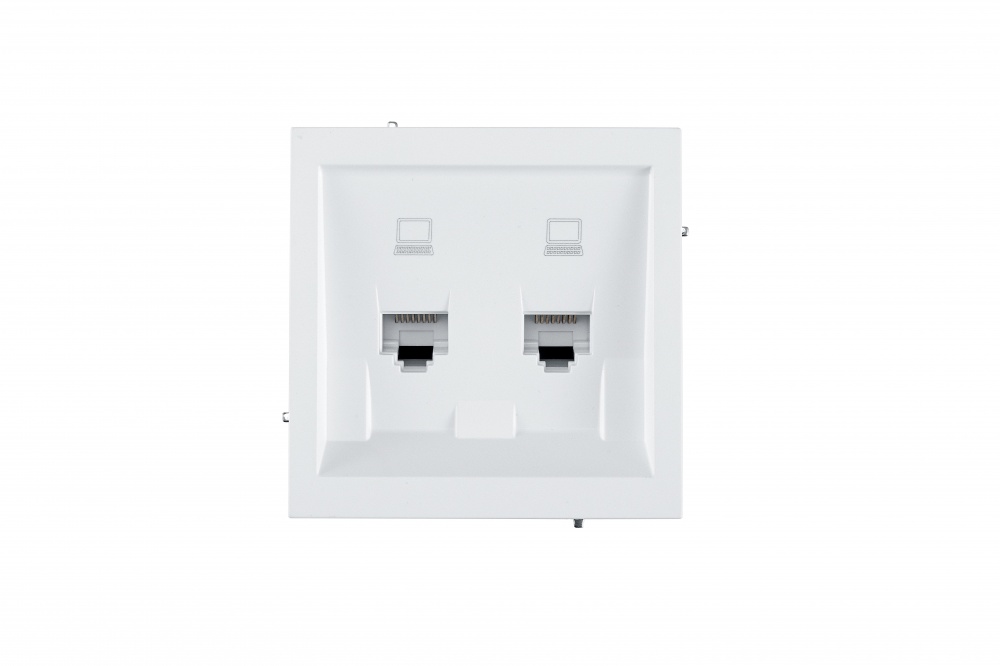 Механізм розетки комп’ютерна HausMark Juna IP20 білий матовий 7041-0988-141