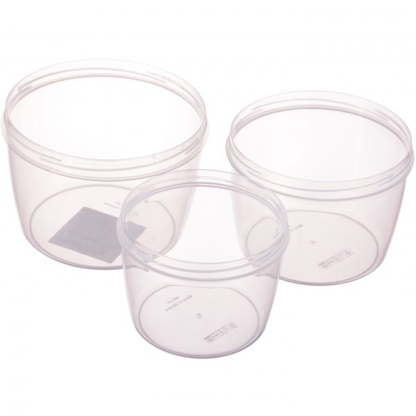 Контейнер пластиковий Ал-Пластик «Твіст» 3в1 жовтий 96x14x14 мм