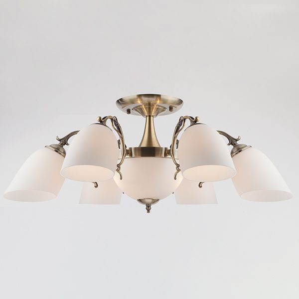 Люстра потолочная Strotskis Ariele 8x60 Вт E27 античная бронза 22010/6+2 