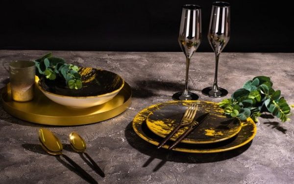 Тарелка десертная Monaco Золото 20 см (30907091) Ipec