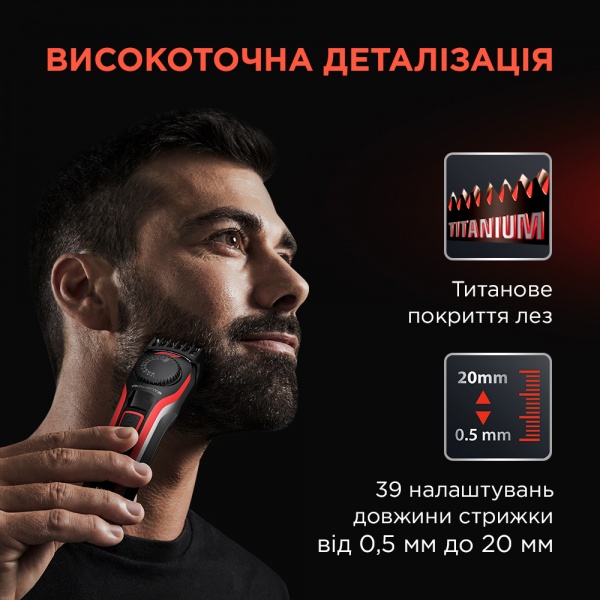 Тример для бороди Rowenta FORMULA ONE BY ROWENTA FORMULA 1® BEARD TRIMMER TN384MF0 Formula 1®