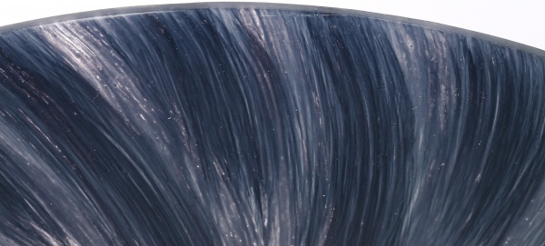 Фруктовница PANACHE Pacifica 23 см темно-синий с белым/никель 