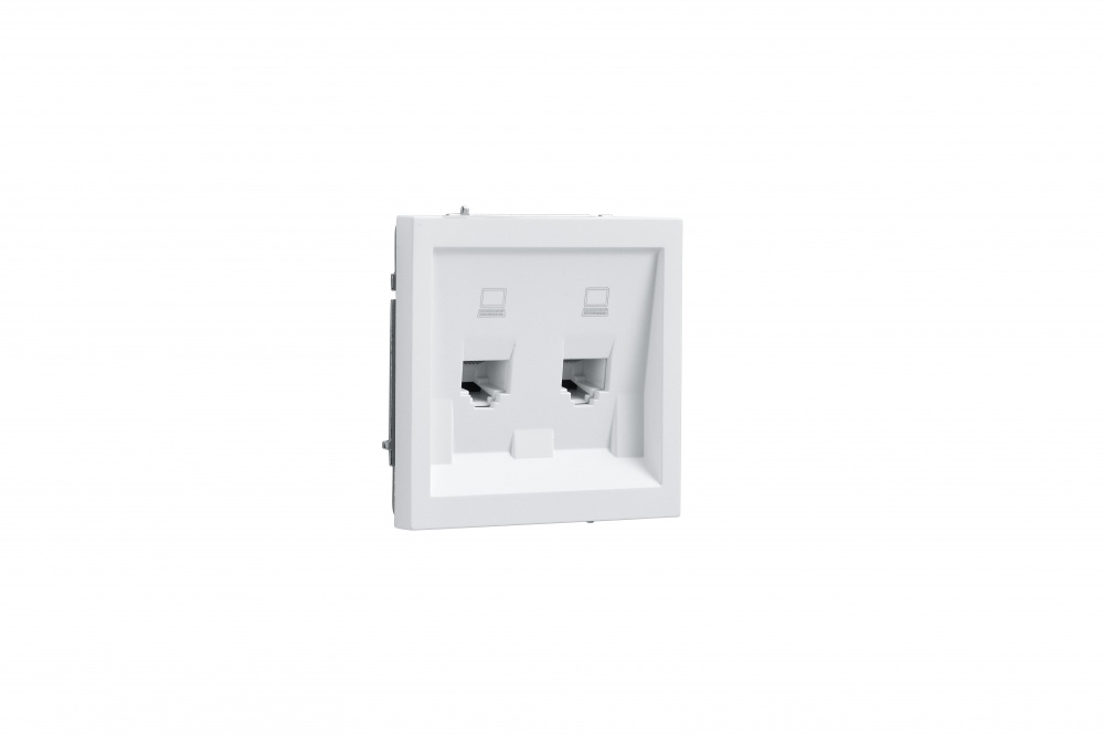 Механізм розетки комп’ютерна HausMark Juna IP20 білий матовий 7041-0988-141