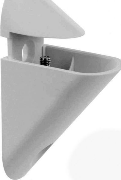 Держатель для полок Poliplast ABS 4-22 мм серый