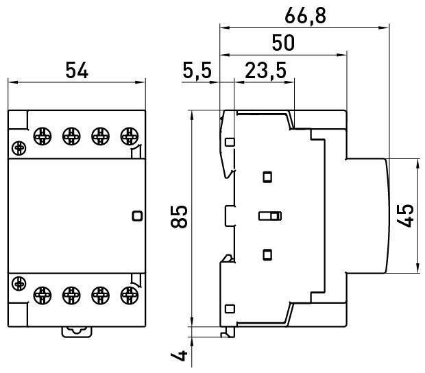 Контактор E.NEXT e.mc.pro.4.40.2NO+2NC p005230