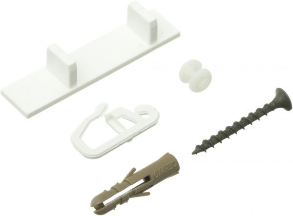 Комплект фурнітури ОМіС до стельового карнизу ОМ3 набірний 180 см білий 