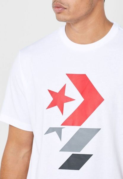 Футболка Converse Repeated Star Chevron Tee 10017452-102 XL білий