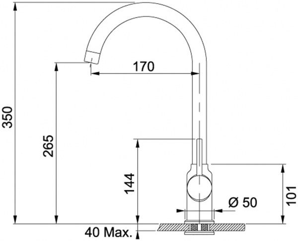 Смеситель для кухни Franke POLA 115.0298.095