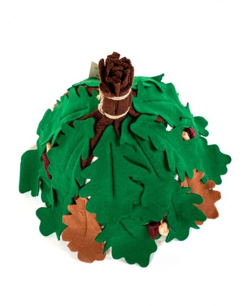 Шапка для сауны Наш шлях Веник липовый ручной работы