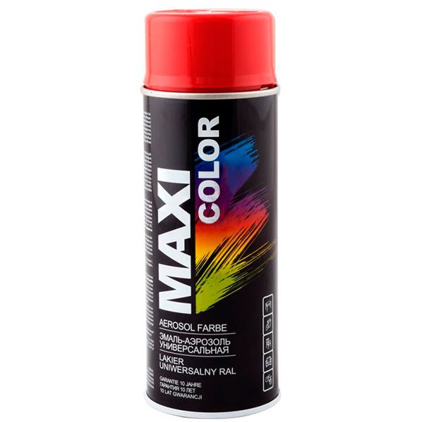 Эмаль Maxi Color аэрозольная RAL 3000 RAL 3000 огненно-красный глянец 400 мл