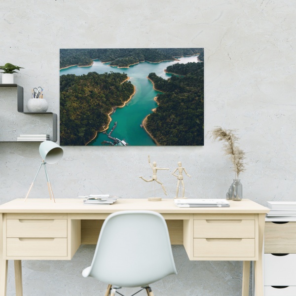 Картина на холсте Озеро 80x110 см WS Holst 208122059 