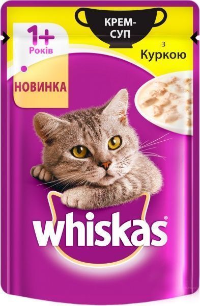 Корм Whiskas крем-суп з куркою 85 г