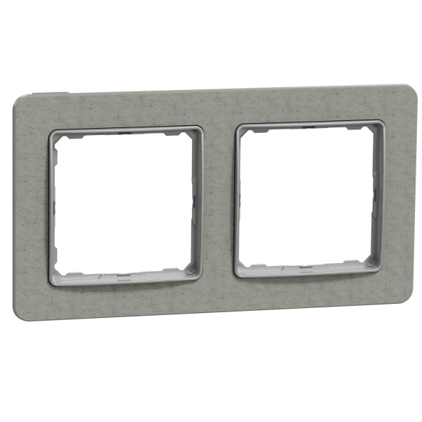 Рамка двухместная Schneider Electric Sedna Elements универсальная бетон SDD390802