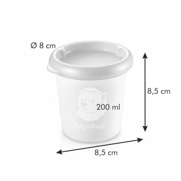 Контейнер Papu Papi 200 мл 2 шт./уп. рожевий 667631 Tescoma