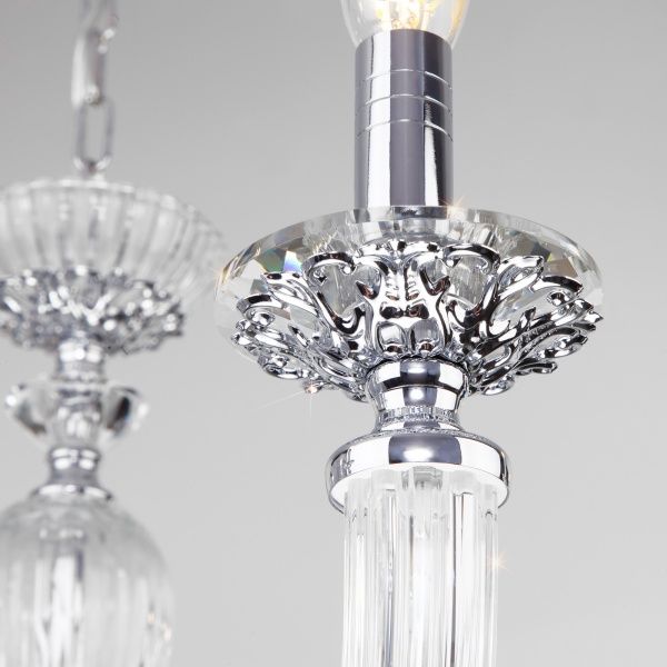 Люстра підвісна Strotskis Olenna 10x60 Вт E14 хром 318/10 