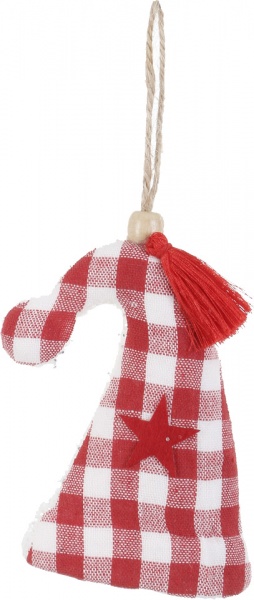 Декоративна підвіска Shunda ковпак пінопластовий 12 см червоний SDH2111312WR