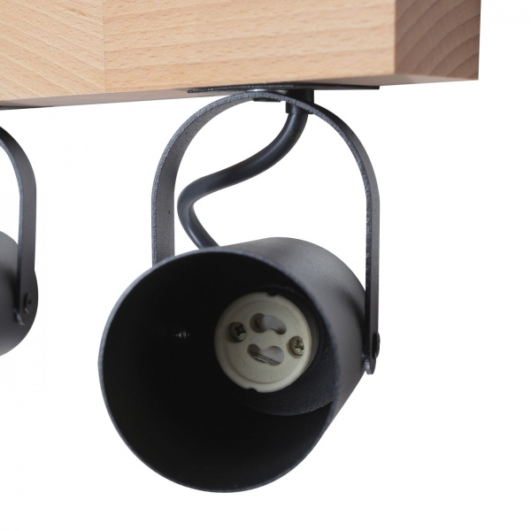 Спот Светкомплект WD 1003 3x50 Вт GU10 черный/дерево 