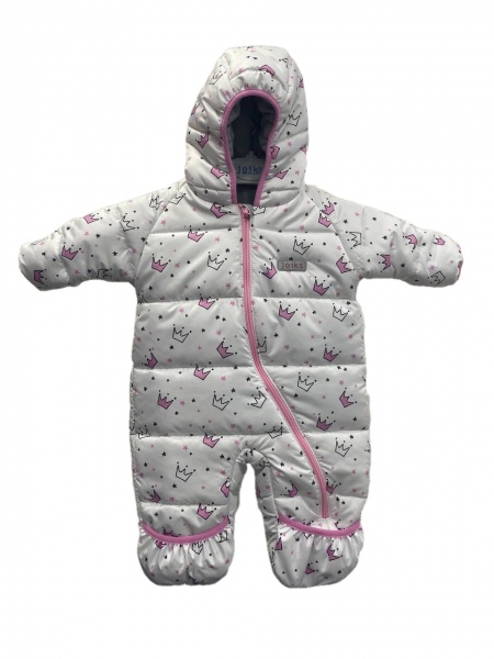 Комбинезон для девочек JOIKS белый р.86 КGS-09 