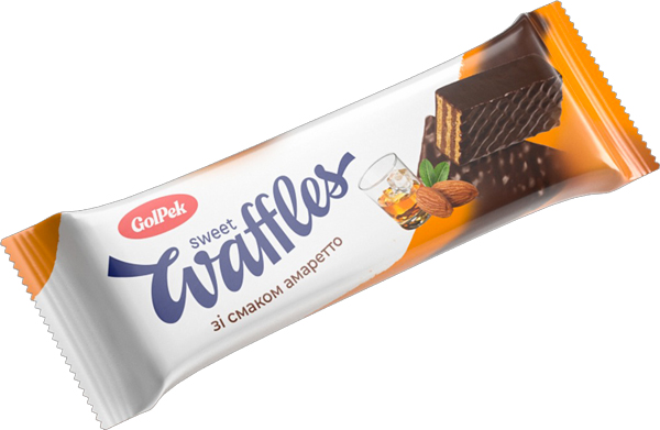 Конфеты Golpek вафельные глазированные Sweet waffles со вкусом Амаретто 500 г 